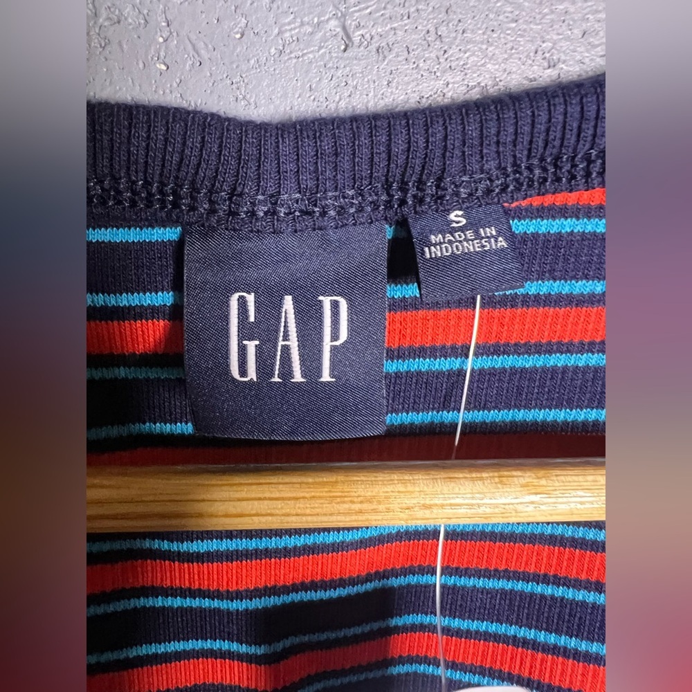 GAP Rib Mini Tank Dress In Stripes. Size Small NWT - Picture 7 of 9